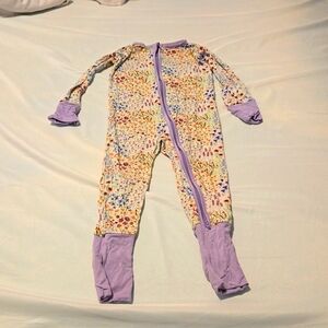 Little Sleepies 12-18 Months Flower Zippy